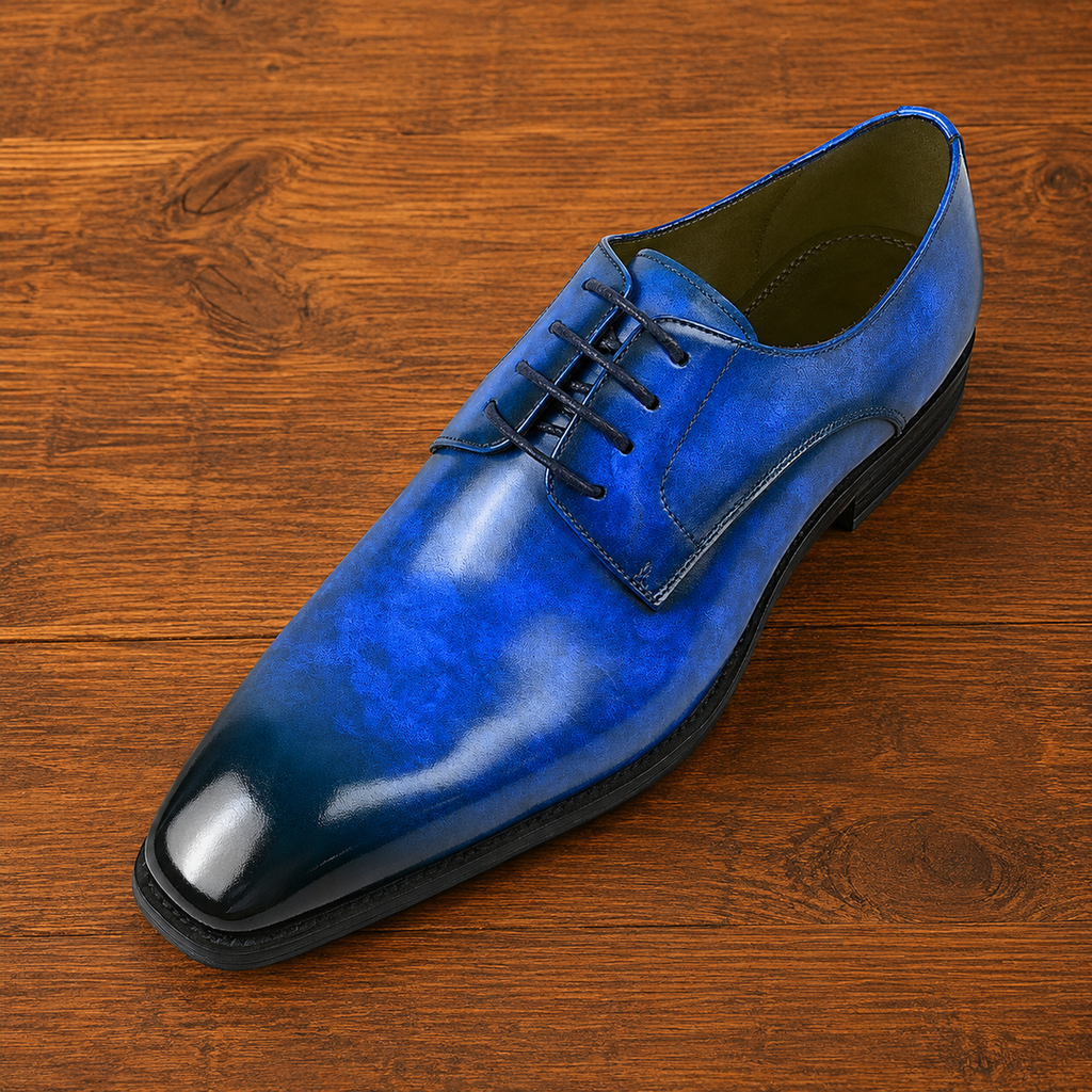 Hand-Patina Derby Shoes