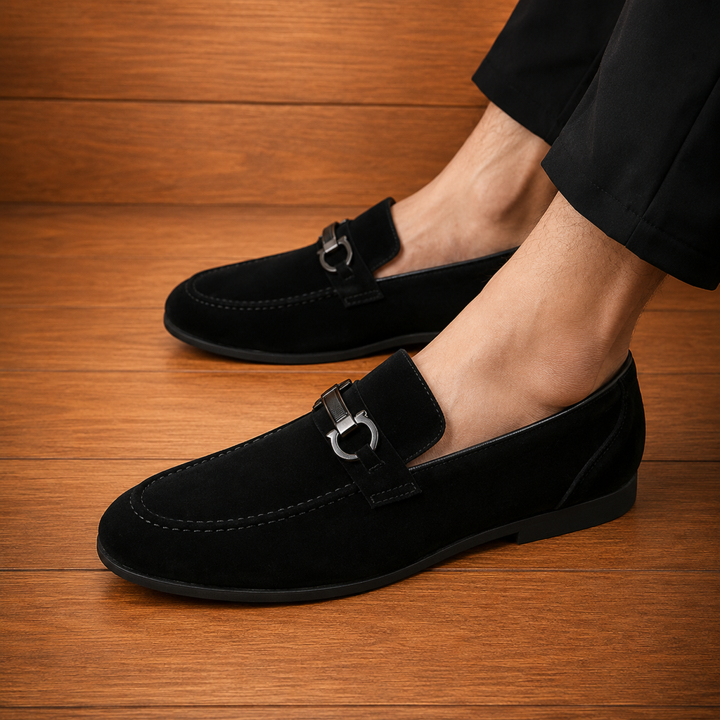 Premium Suede Horsebit Loafers