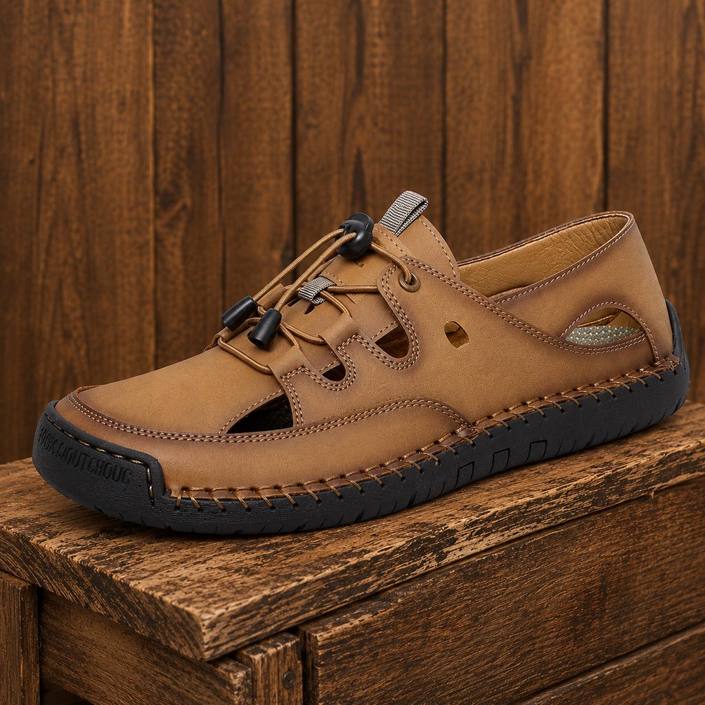 Vintage Leather Fisherman Sandals