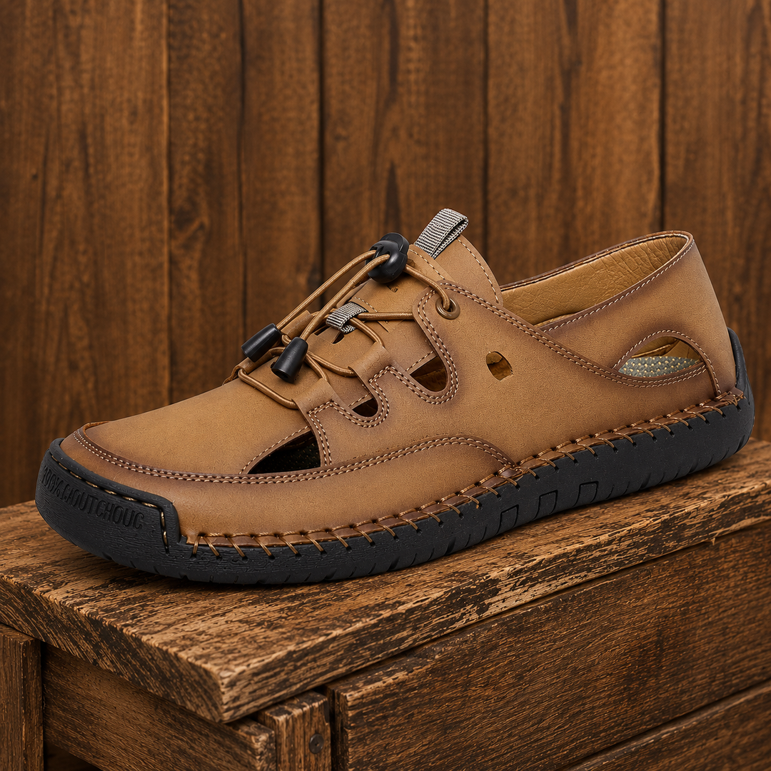 Vintage Leather Fisherman Sandals