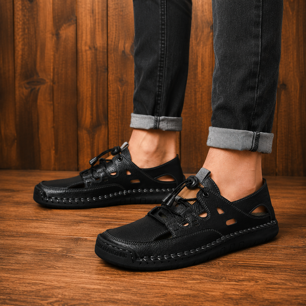 Vintage Leather Fisherman Sandals