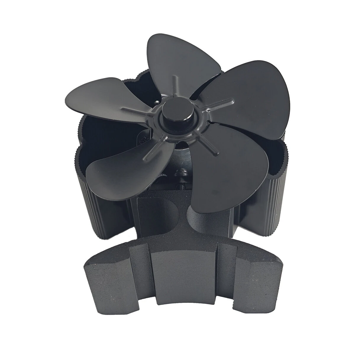 (image for) 5 Blade Heat Powered Wood Stove Fan Fireplace Fan Furnace Air Blower for Wood/Log Burner/Fireplace Eco Friendly Fan-DY385A